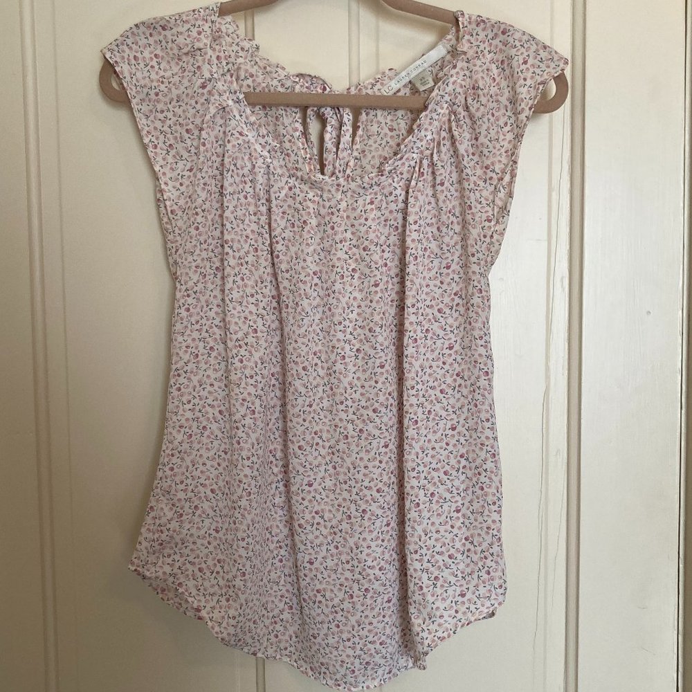 Pink Floral Lauren Conrad Blouse